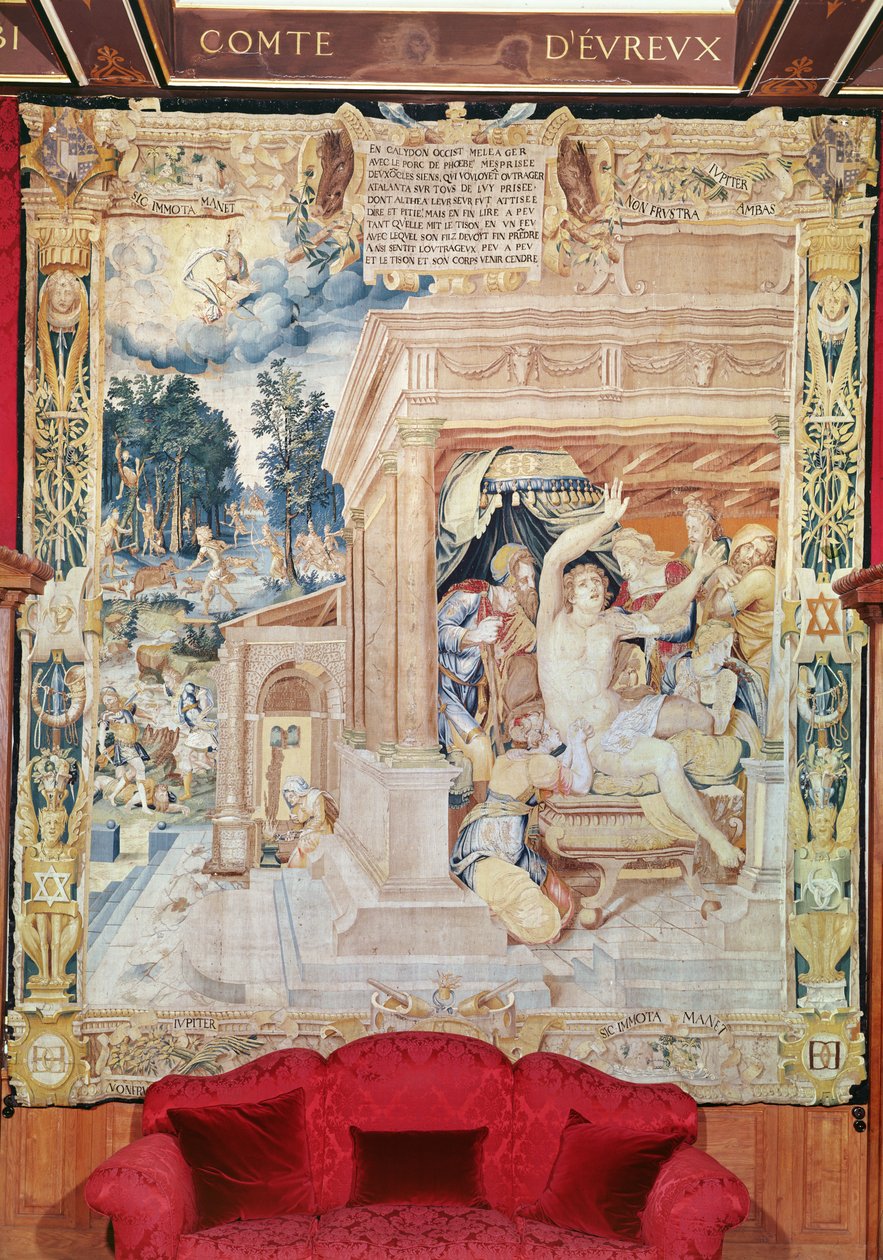 Atalanta og Meleager, fra historien om Diana af Fontainebleau School