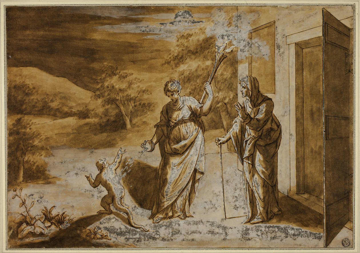 Ceres ændrer den spottende dreng til en firben af Fontainebleau School