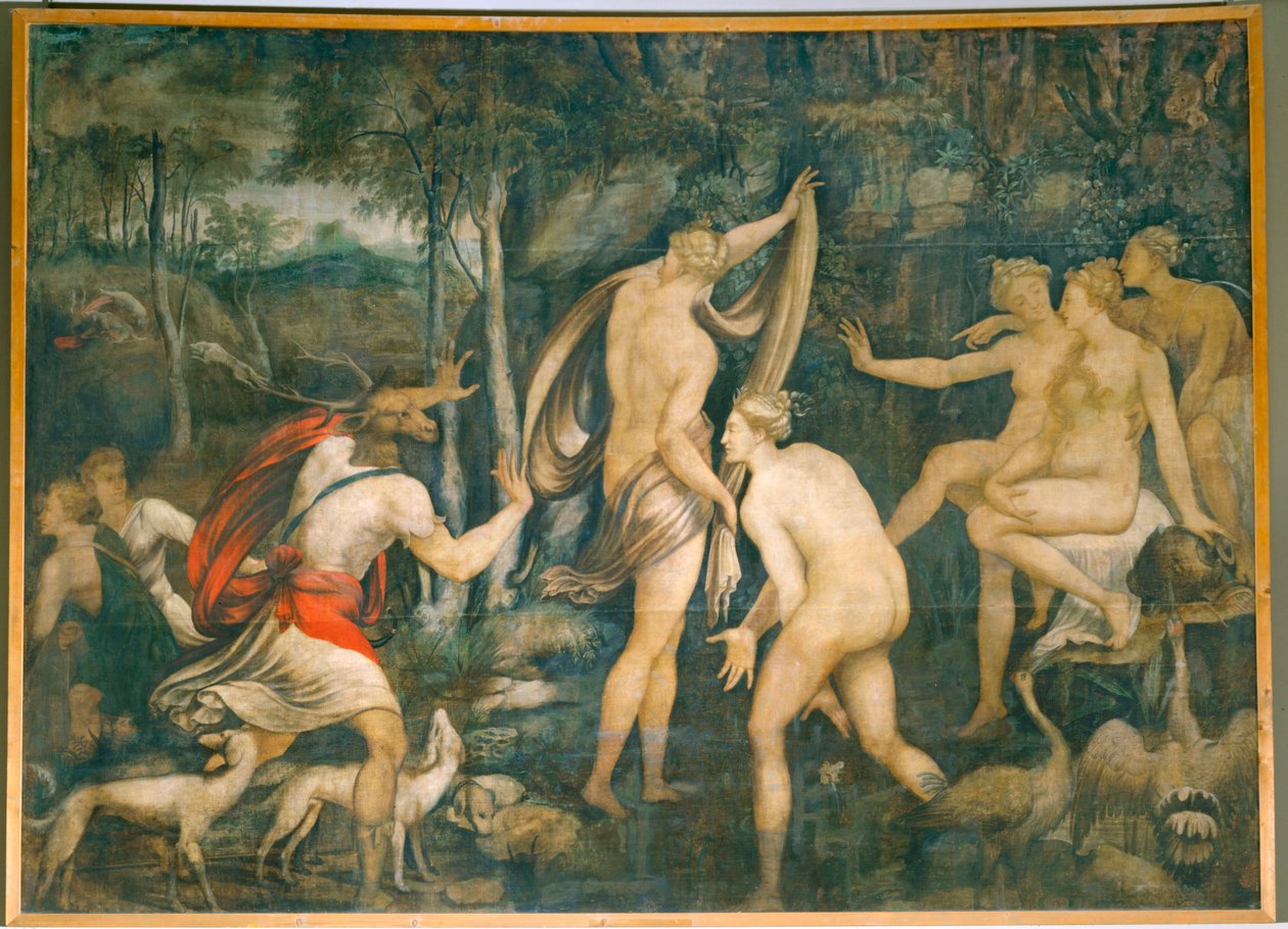 Diane et Acteon - Diana og Actaeon ... af Fontainebleau School