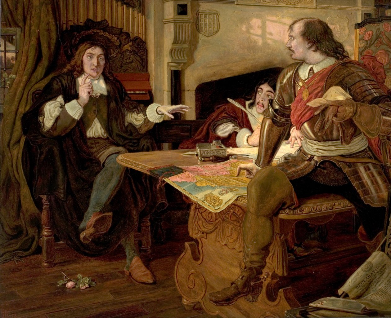 Cromwell Protector of the Vaudois, 1877 af Ford Madox Brown