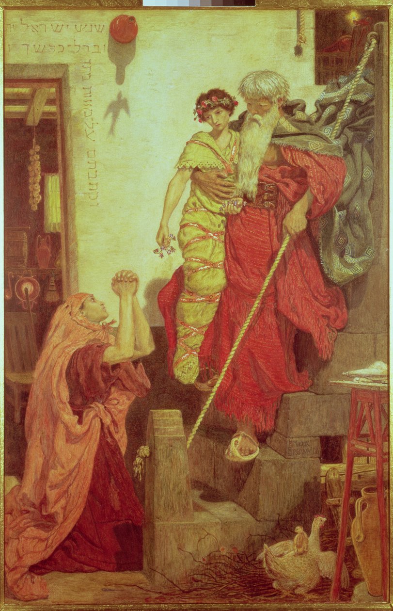 Elias genopretter enkens søn, 1868 af Ford Madox Brown