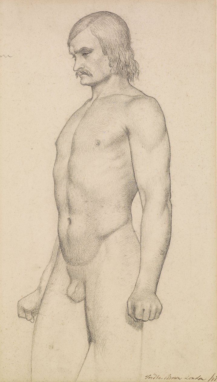 Mand nøgen af Ford Madox Brown