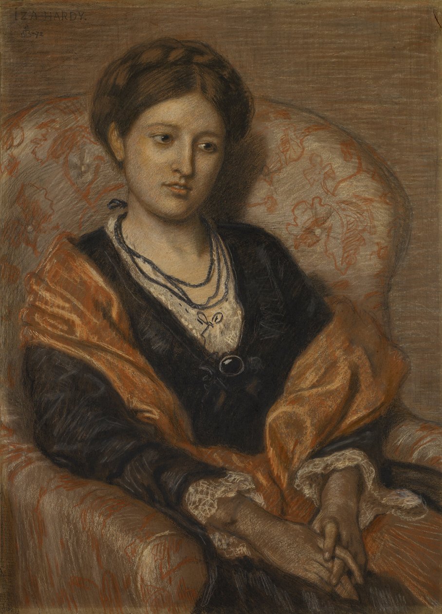 Portræt af Miss Iza Duffus Hardy af Ford Madox Brown