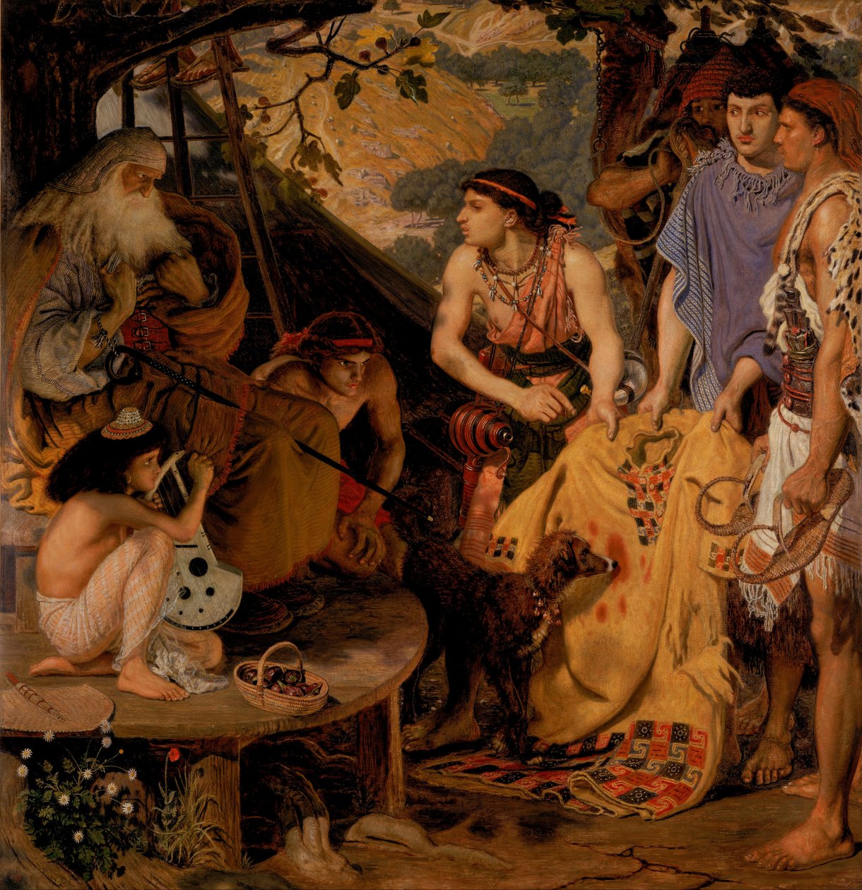 Frakken med mange farver af Ford Madox Brown