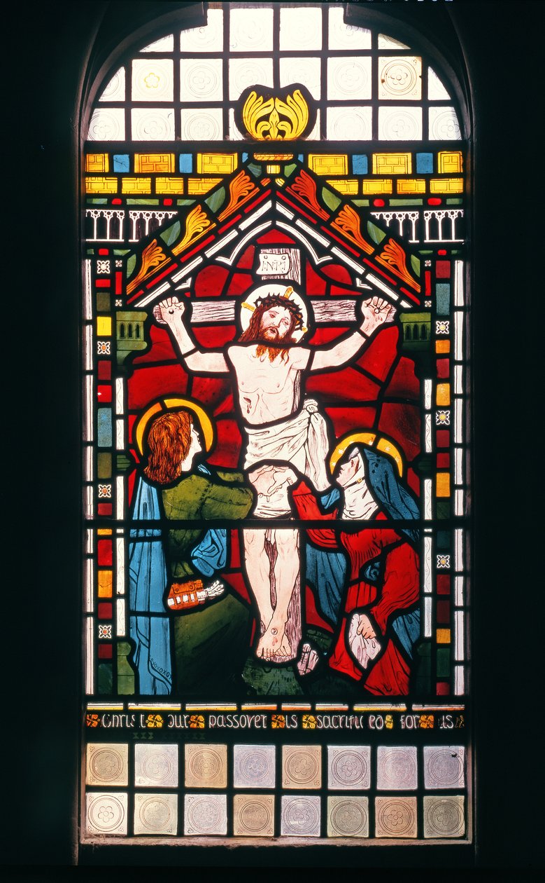 The Crucifixion, 1861 (farvet glas) af Ford Madox Brown