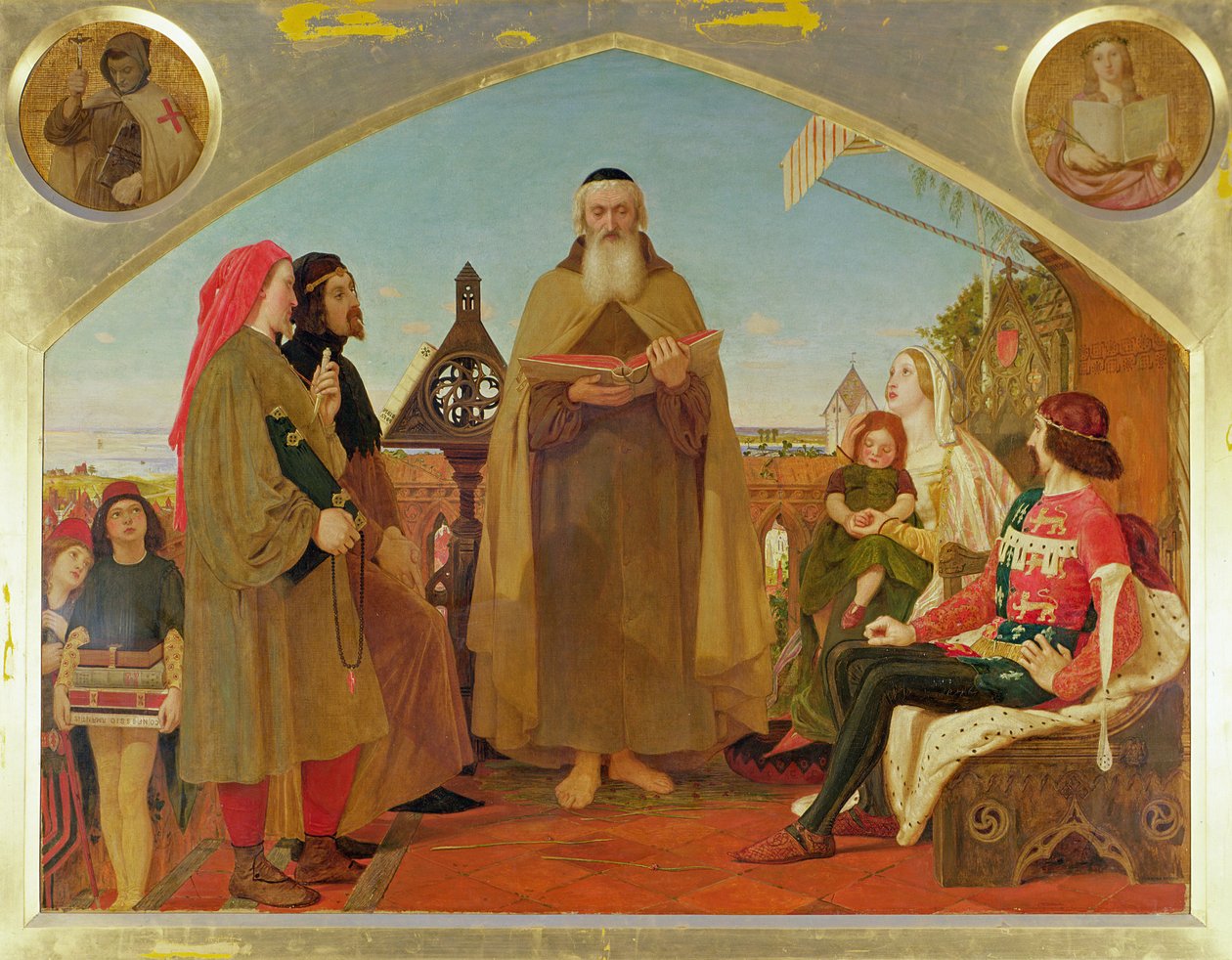 Den første oversættelse af Bibelen til engelsk af Ford Madox Brown