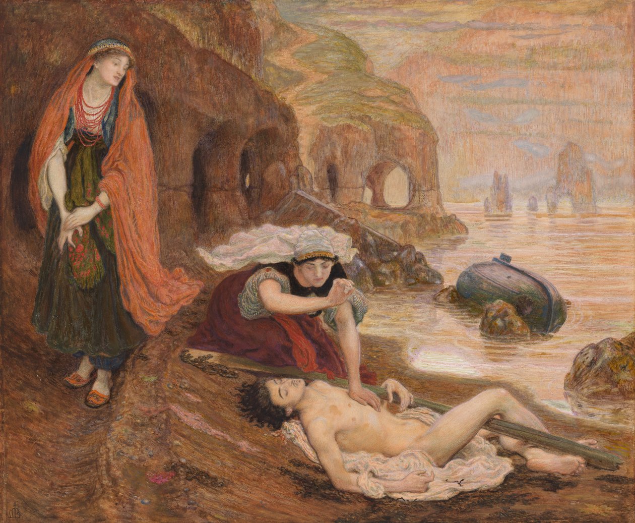 Fundet af Don Juan af Haidée af Ford Madox Brown