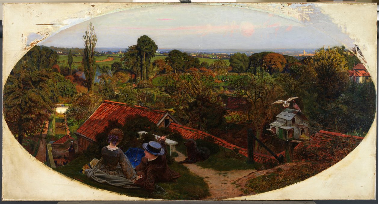 En engelsk efterårseftermiddag, 1852-1853 af Ford Madox Brown