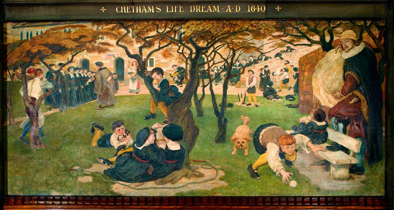 Chethams livsdrøm 1640 e.Kr af Ford Madox Brown