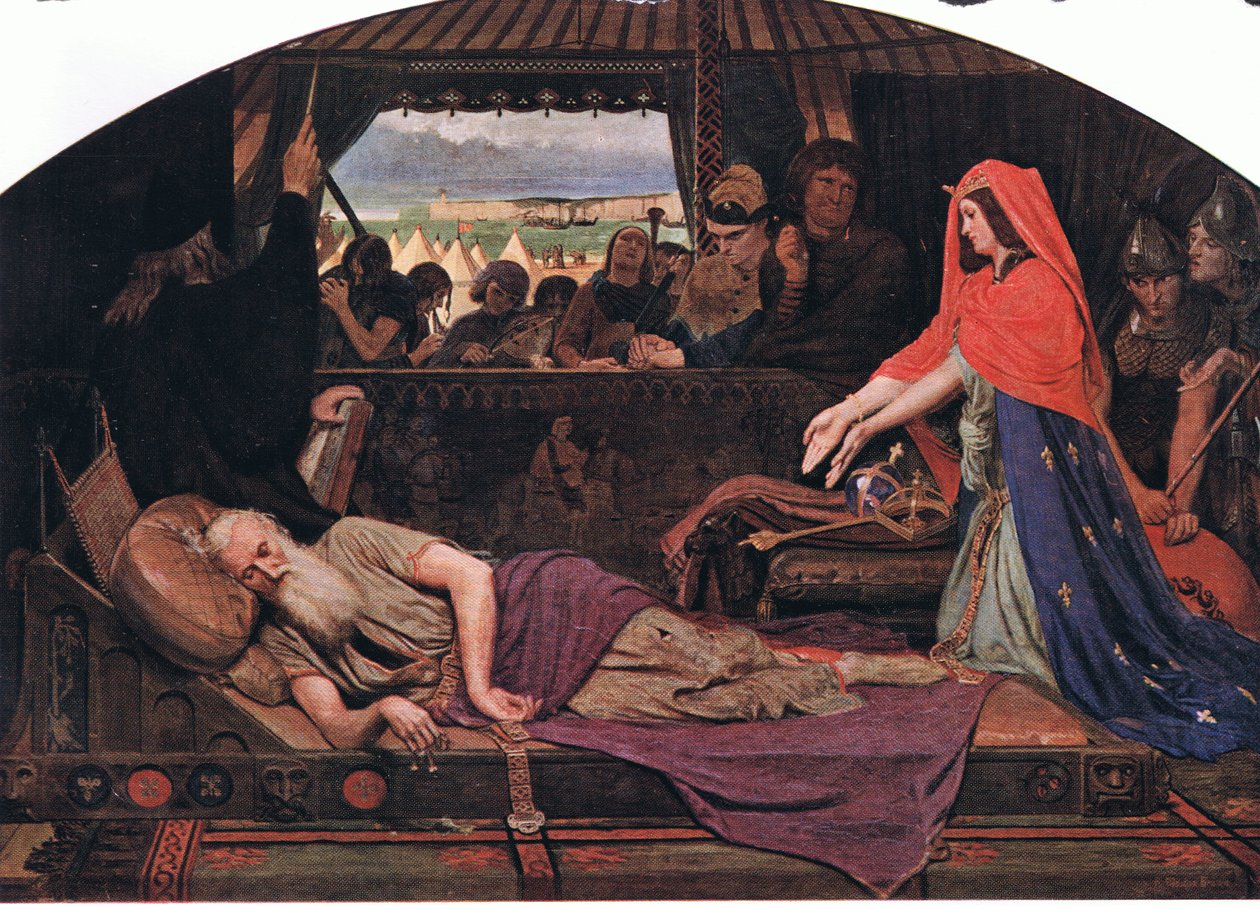 Cordelia og Kong Lear af Ford Madox Brown