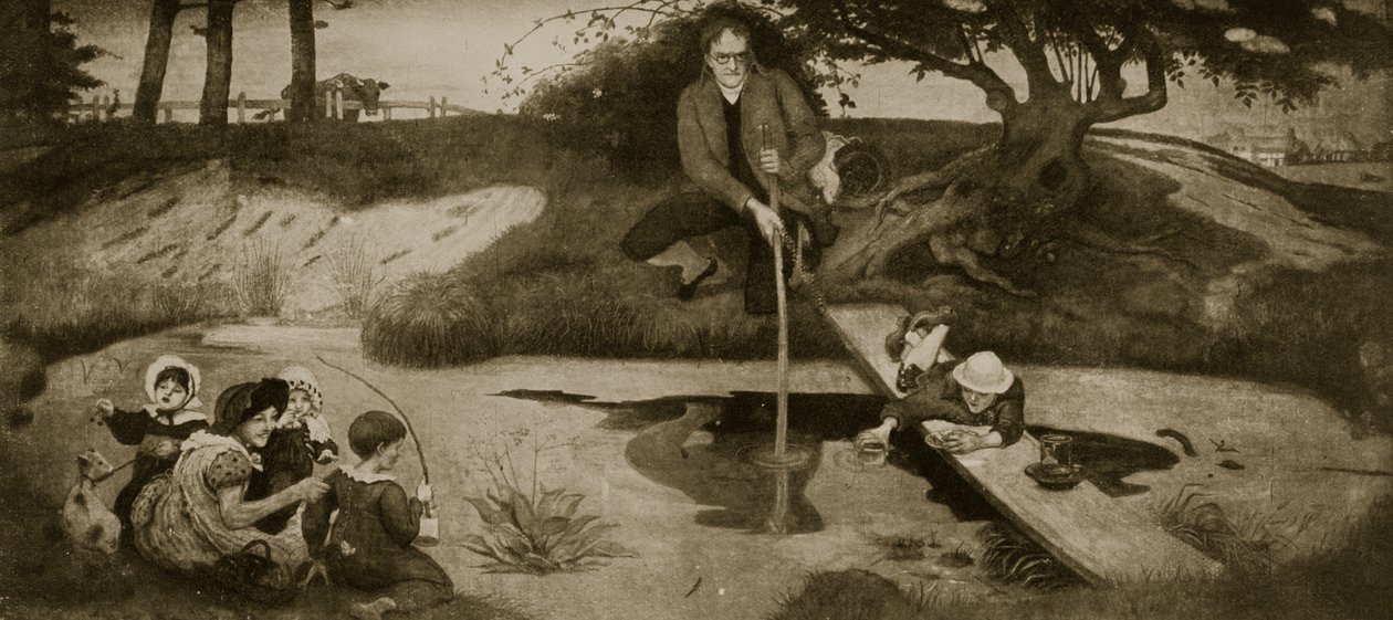 Dalton indsamler Marsh Gas, illustration fra "Hutchinson