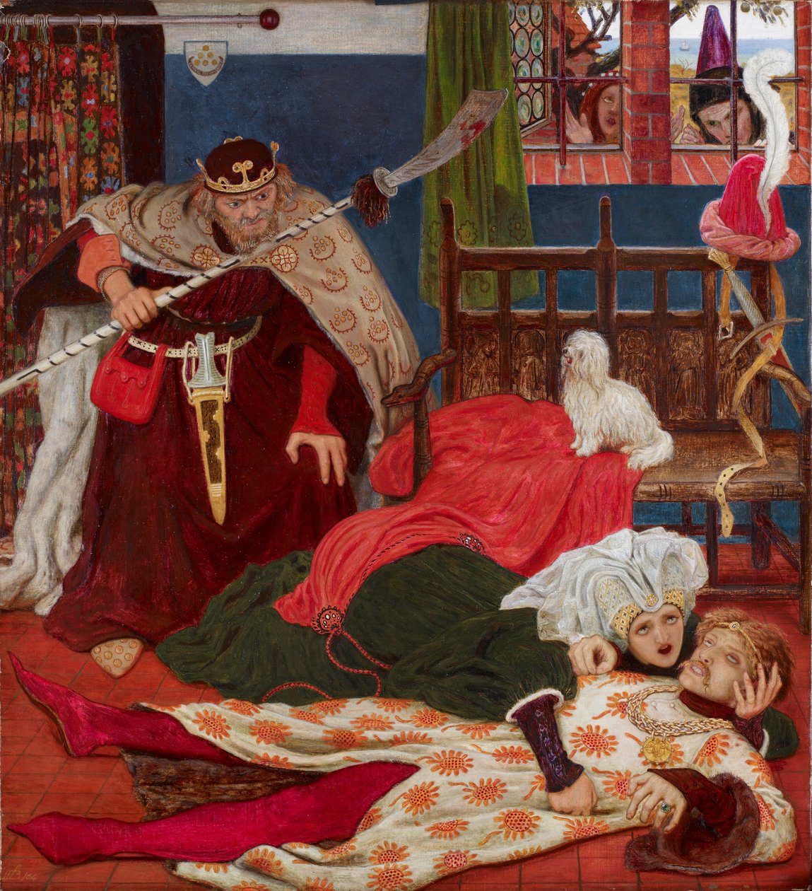 Sir Tristrams død af Ford Madox Brown