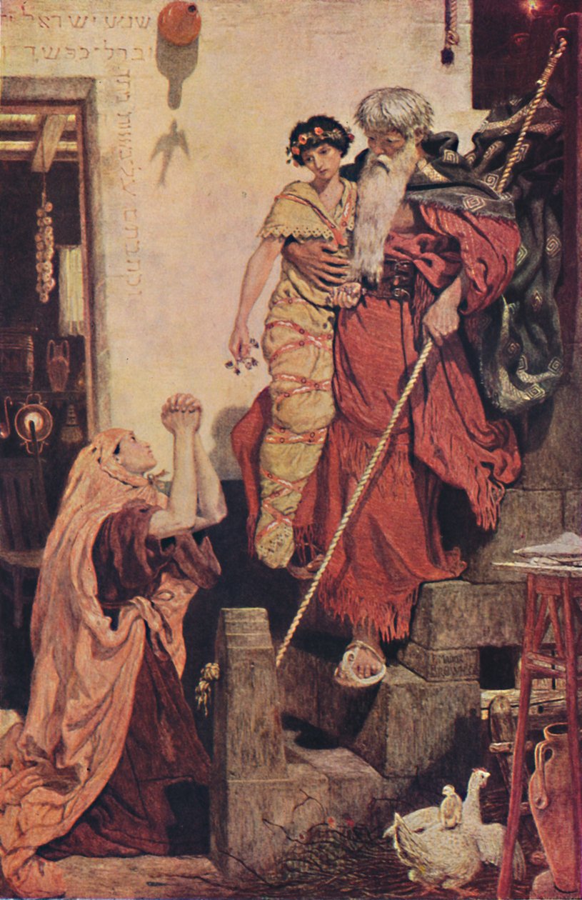 Elijah Restoring the Widows Son, 1868, 1947 af Ford Madox Brown