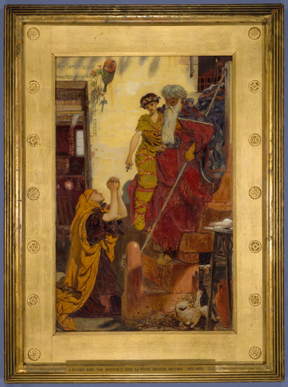 Elias og enkens søn, 1864 af Ford Madox Brown