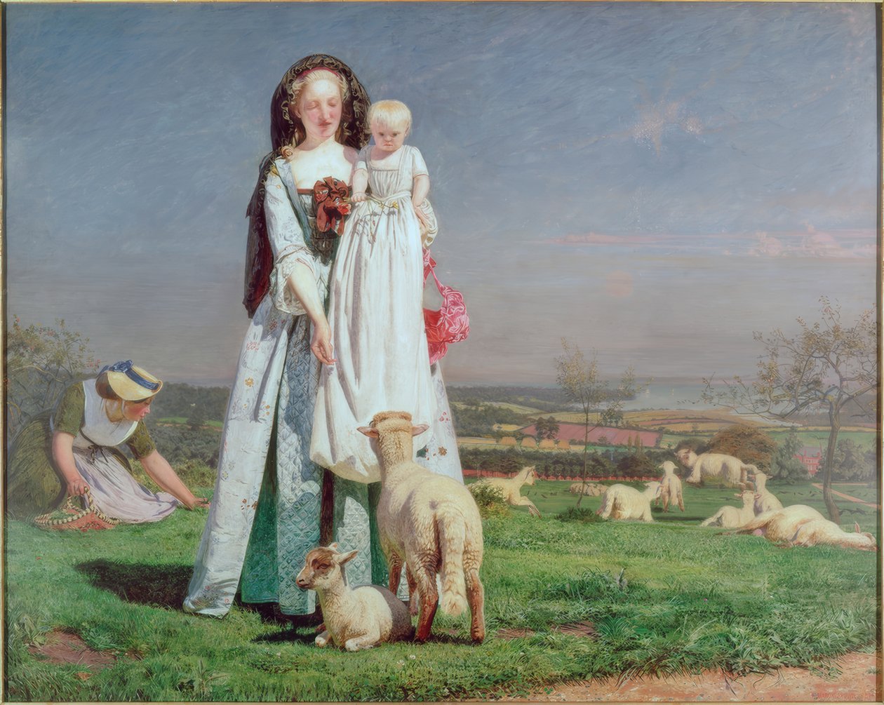 Smukke Baa-Lambs af Ford Madox Brown