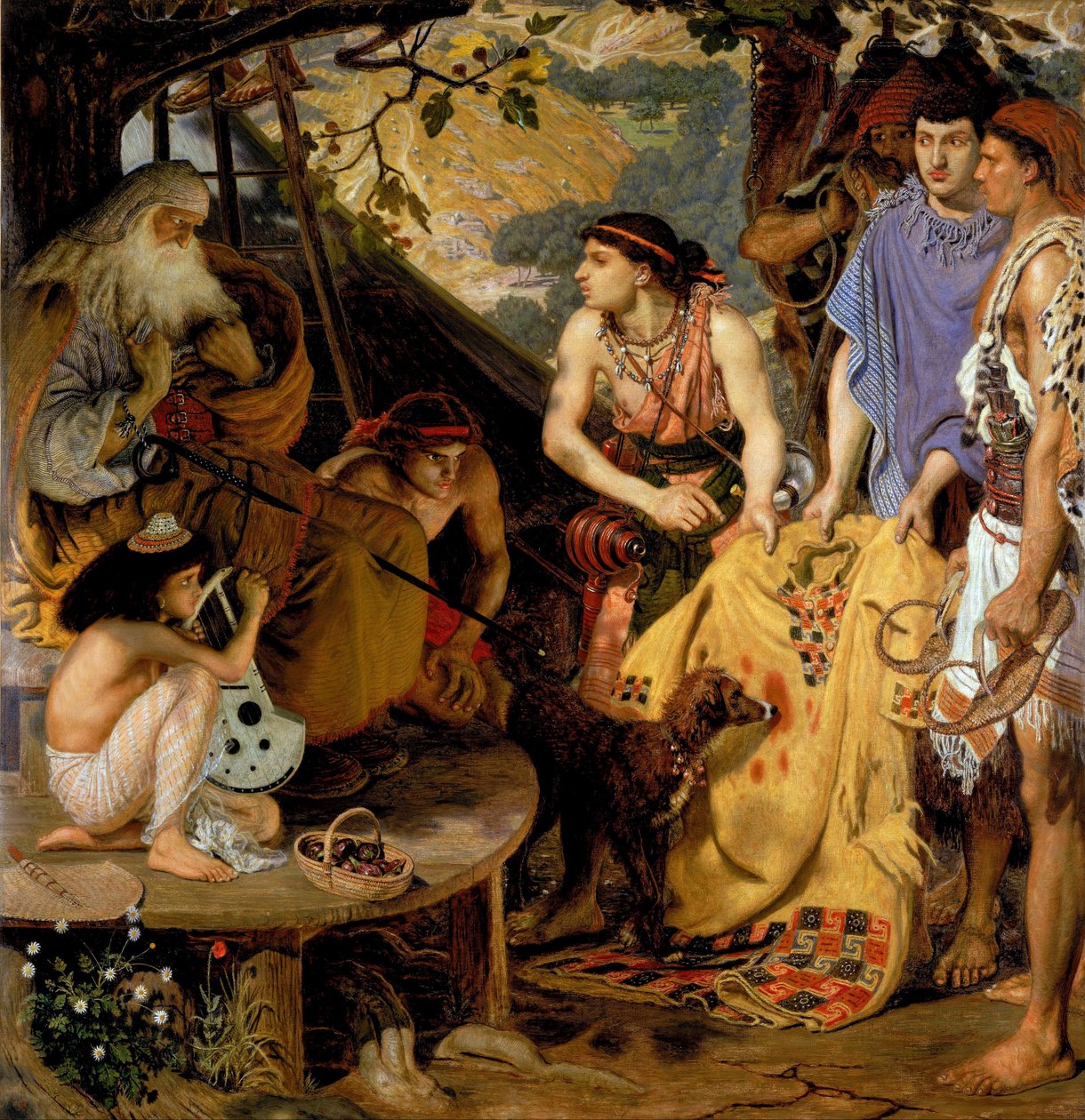 Frakken i mange farver af Ford Madox Brown