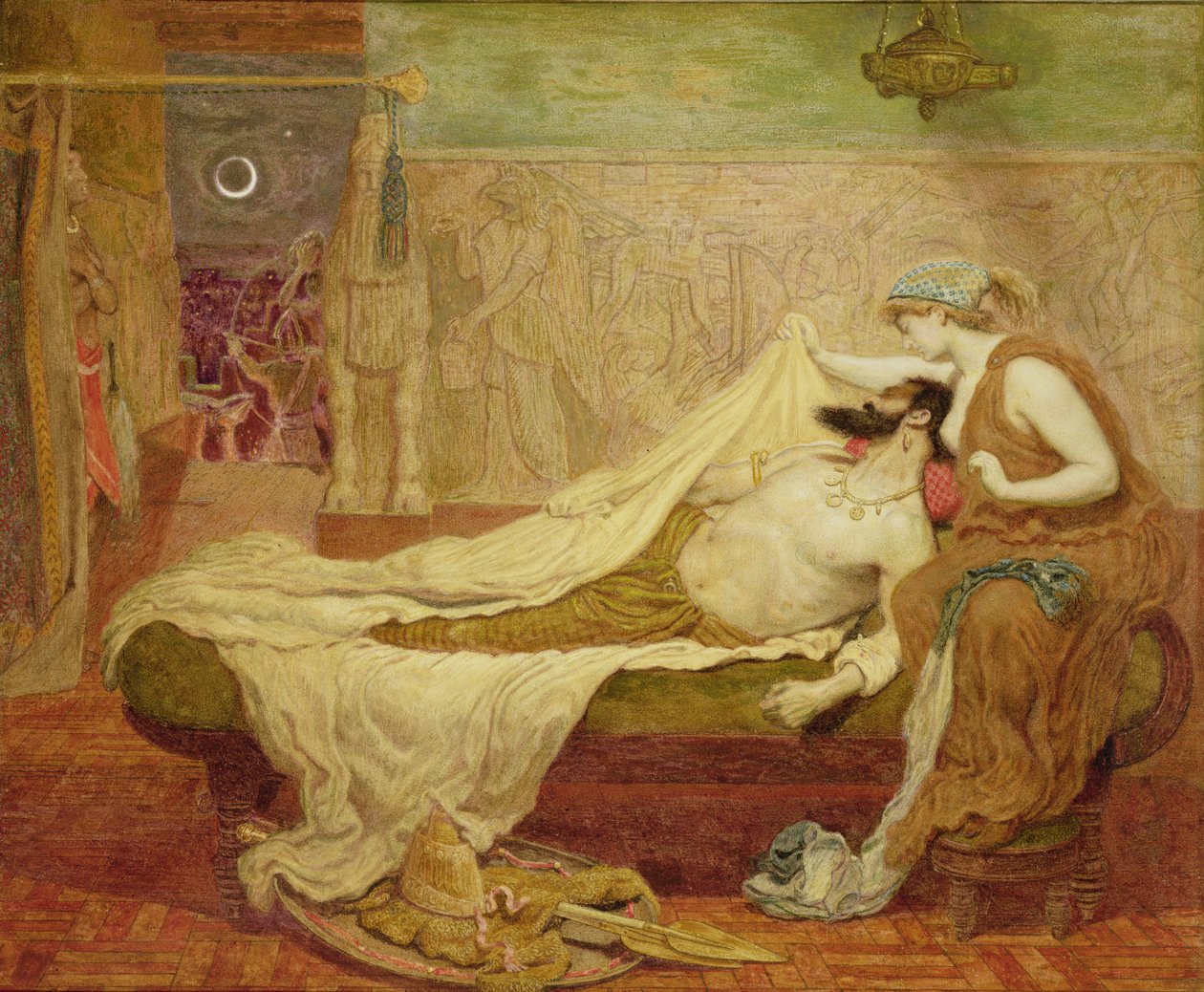 Drømmen om Sardanapalus af Ford Madox Brown