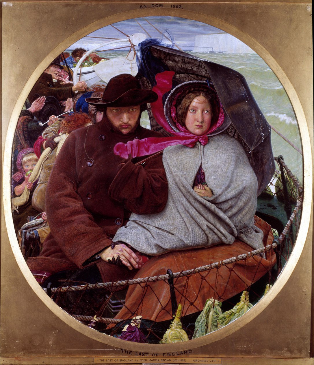 Det sidste kig på England af Ford Madox Brown