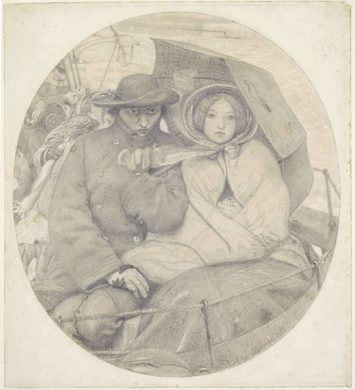 Den sidste af England - Tegneserie af Ford Madox Brown