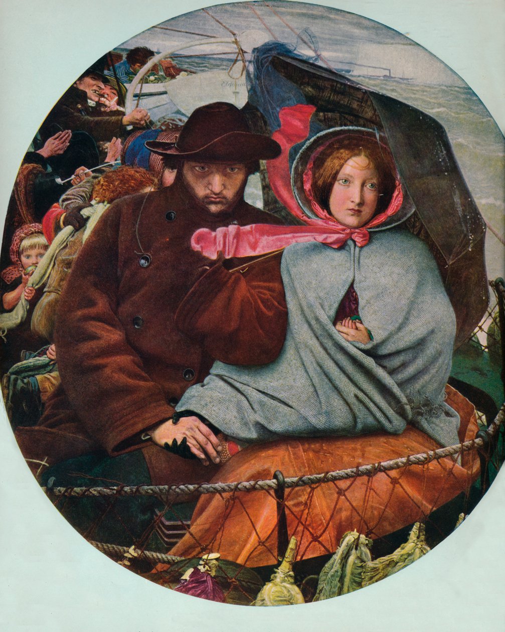 The Last of England, 1855, 1912 af Ford Madox Brown