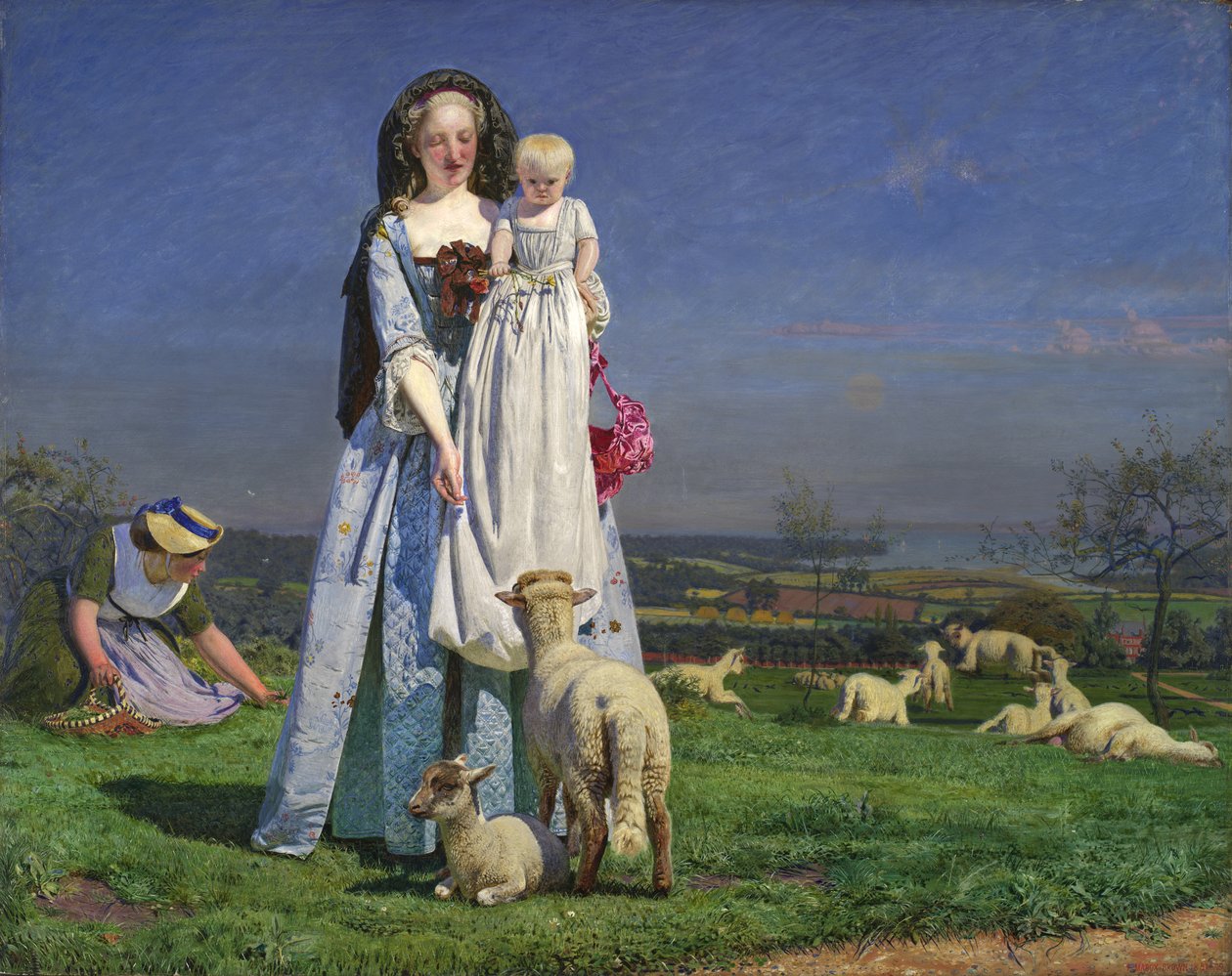 De smukke Baa-lam af Ford Madox Brown