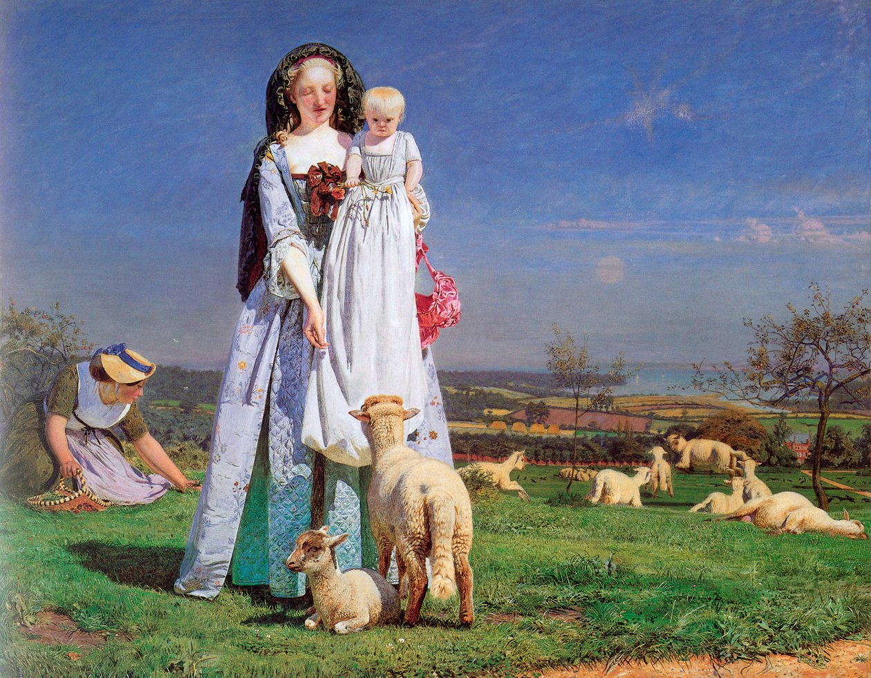 De smukke baa-lam, 1859. af Ford Madox Brown