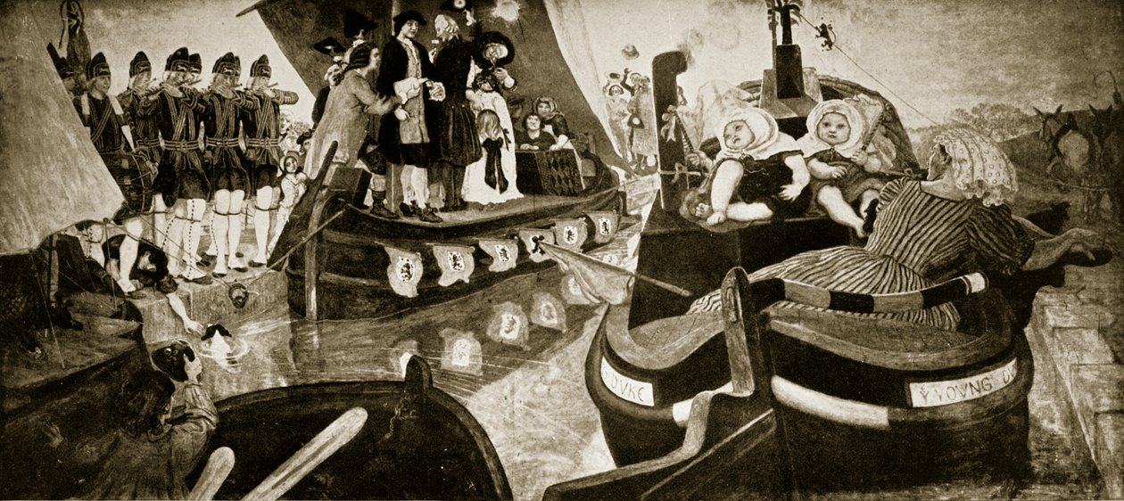 Åbningen af Bridgewater Canal, 1768, illustration fra 