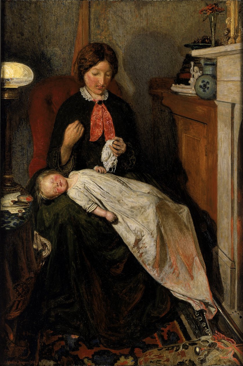 At vente: en engelsk pejsestue i 1854-55 af Ford Madox Brown