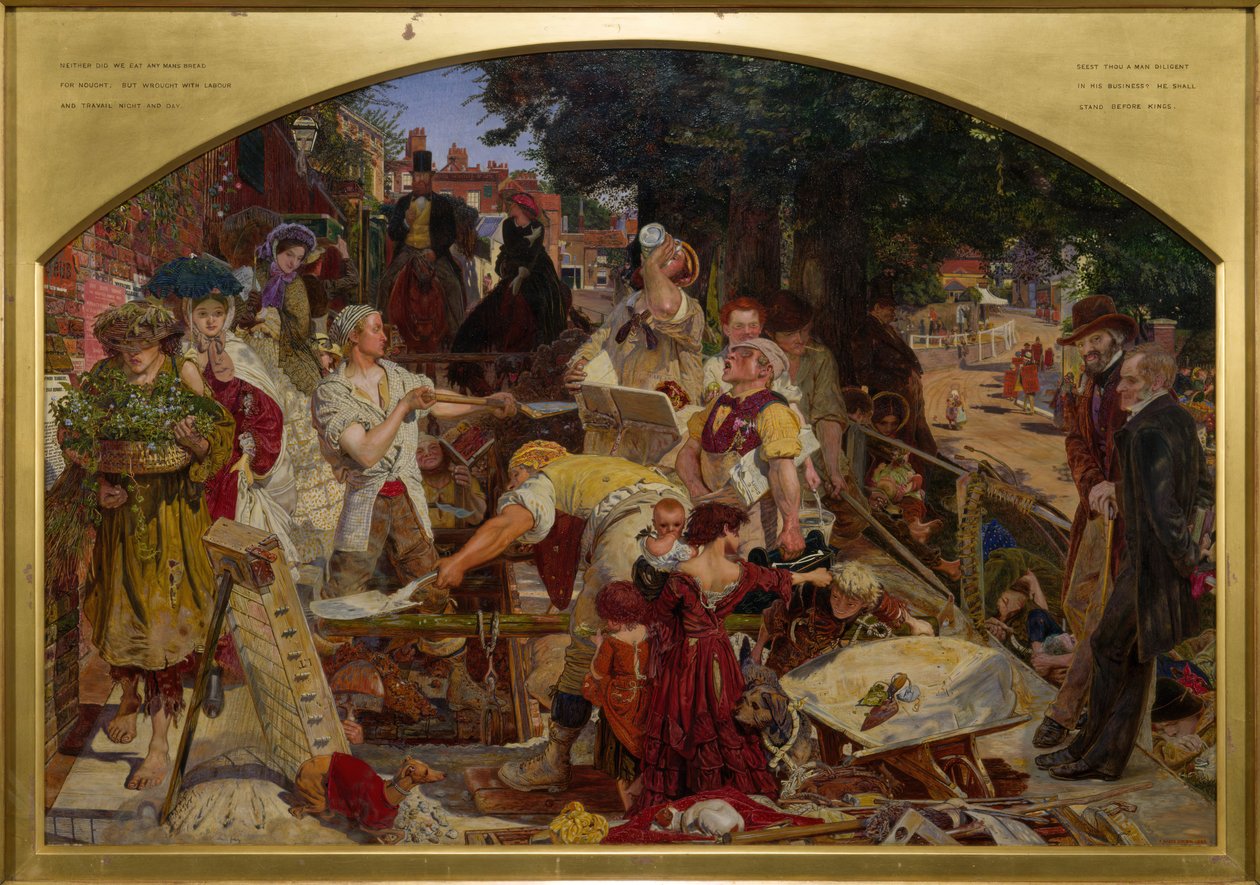 Arbejde, 1863. af Ford Madox Brown