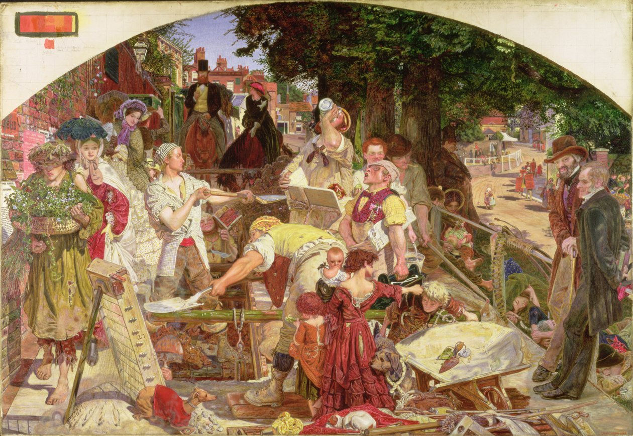 Arbejde, 1863 af Ford Madox Brown