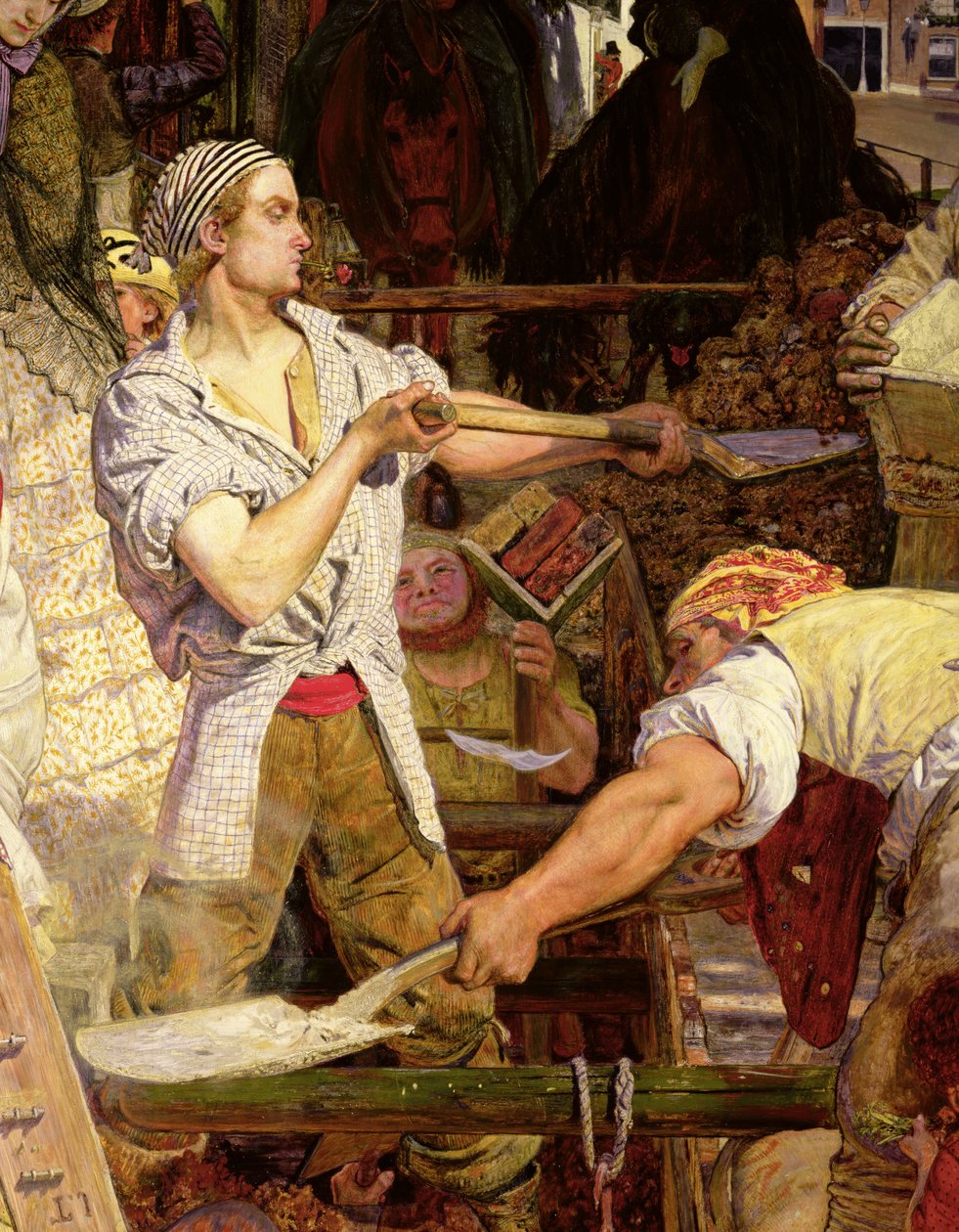 Arbejde: Arbejdsmand med Nellike i Munden af Ford Madox Brown
