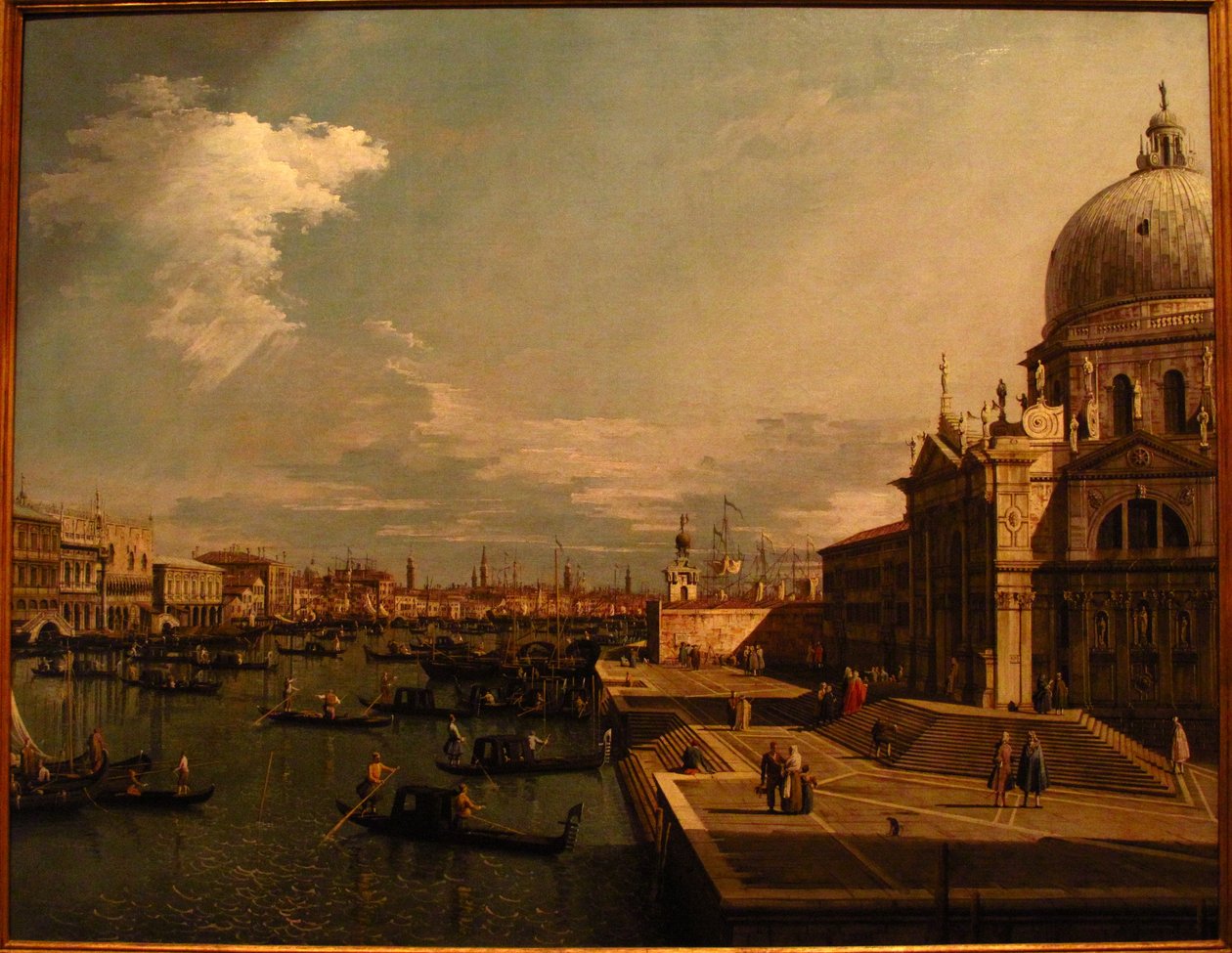Grand Canal med S. Maria della Salute af Formerly Canaletto