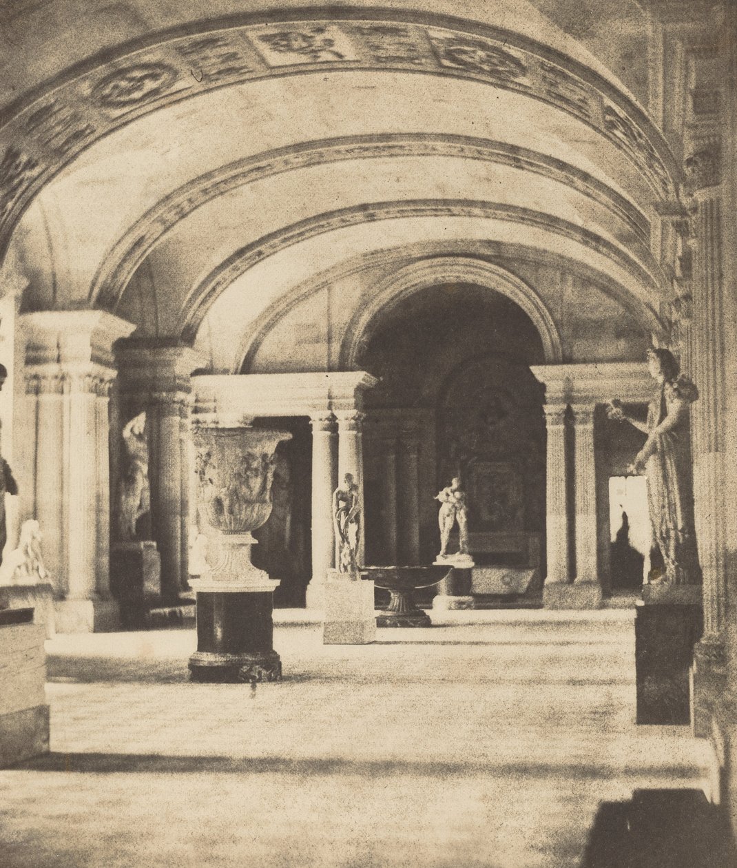 Salon of the Caryatides, Louvre af Fortuné Joseph Petiot Groffier