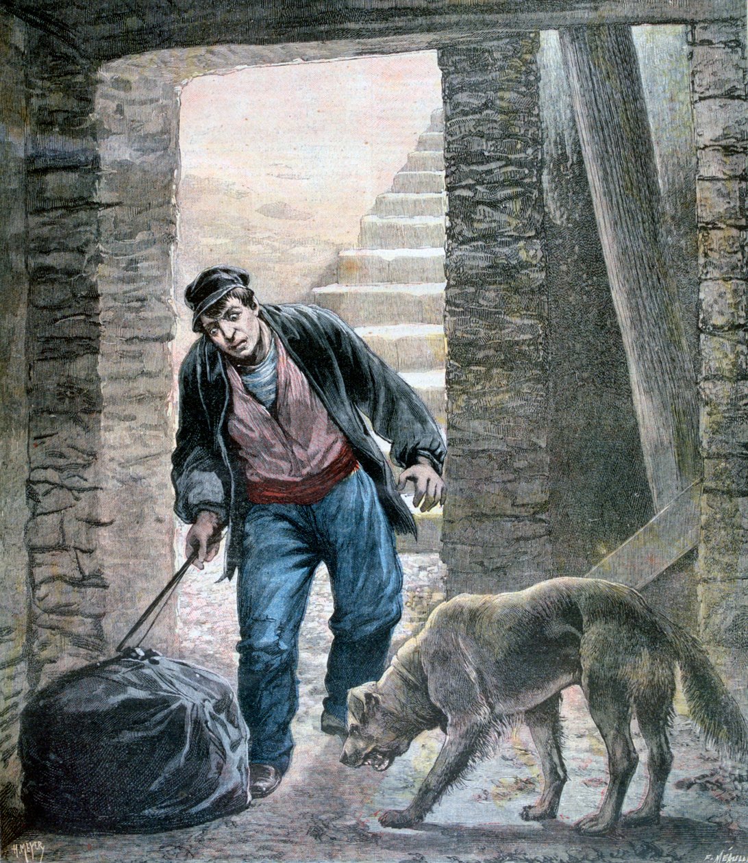 En forbrydelse på Rue Botzaris, Paris, 1892 af Fortuné Méaulle