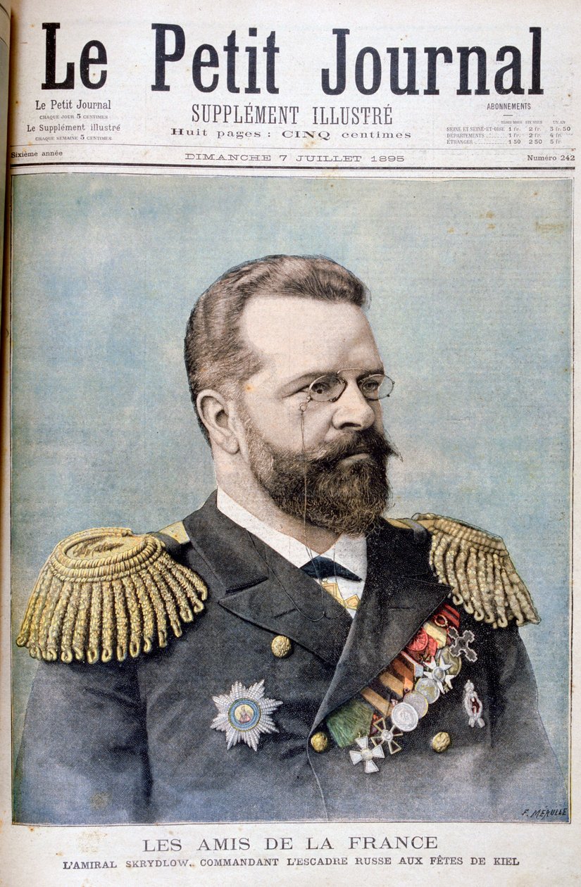 Admiral Nikolai Skrydlov, russisk søofficer, 1895 af Fortuné Méaulle