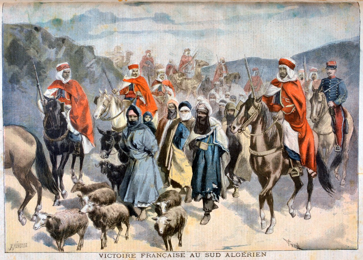 Fransk sejr i det sydlige Algeriet, 1897 af Fortuné Méaulle