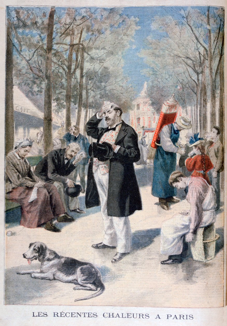 Hedebølge i Paris, 1895 af Fortuné Méaulle