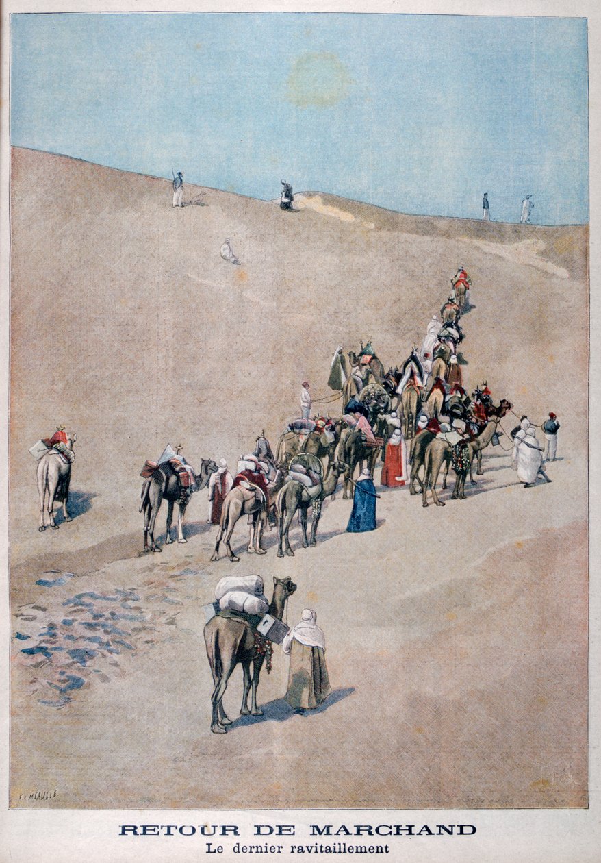 Købmænds tilbagevenden, 1899 af Fortuné Méaulle