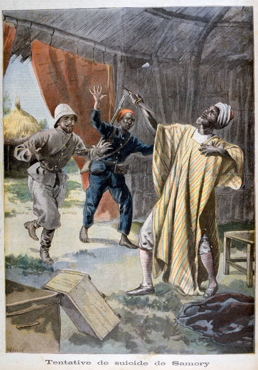 Samori Tures selvmordsforsøg, 1899 af Fortuné Méaulle