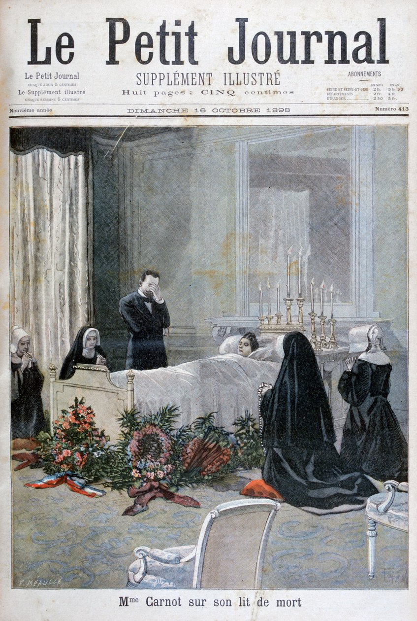 Marie François Sadi Carnots søn død, 1898 af Fortuné Méaulle