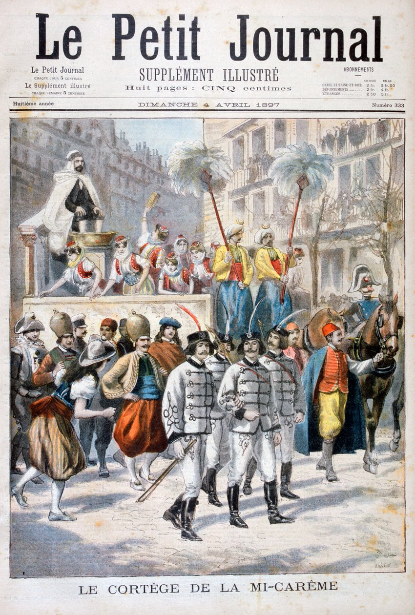 Processionen af mid-fastefesten, 1897 af Fortuné Méaulle