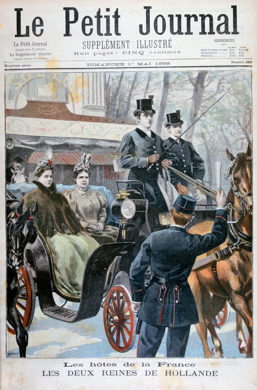 De to dronninger af Holland besøger Paris, Frankrig, 1898 af Fortuné Méaulle