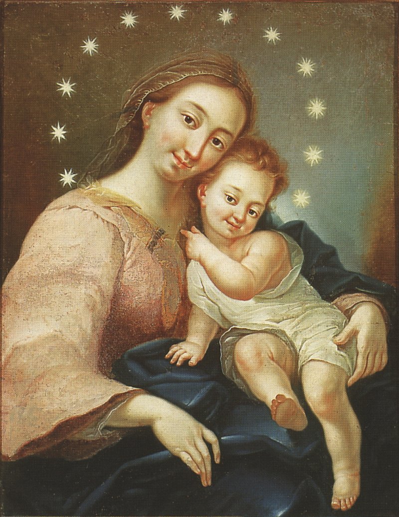 Madonna og barn af Fortunat Bergant