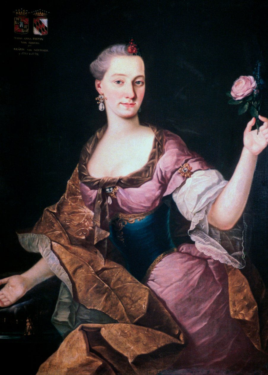 Maria Anna Freyin Von Erberg, Ljubljana, c1741-1769 af Fortunat Bergant
