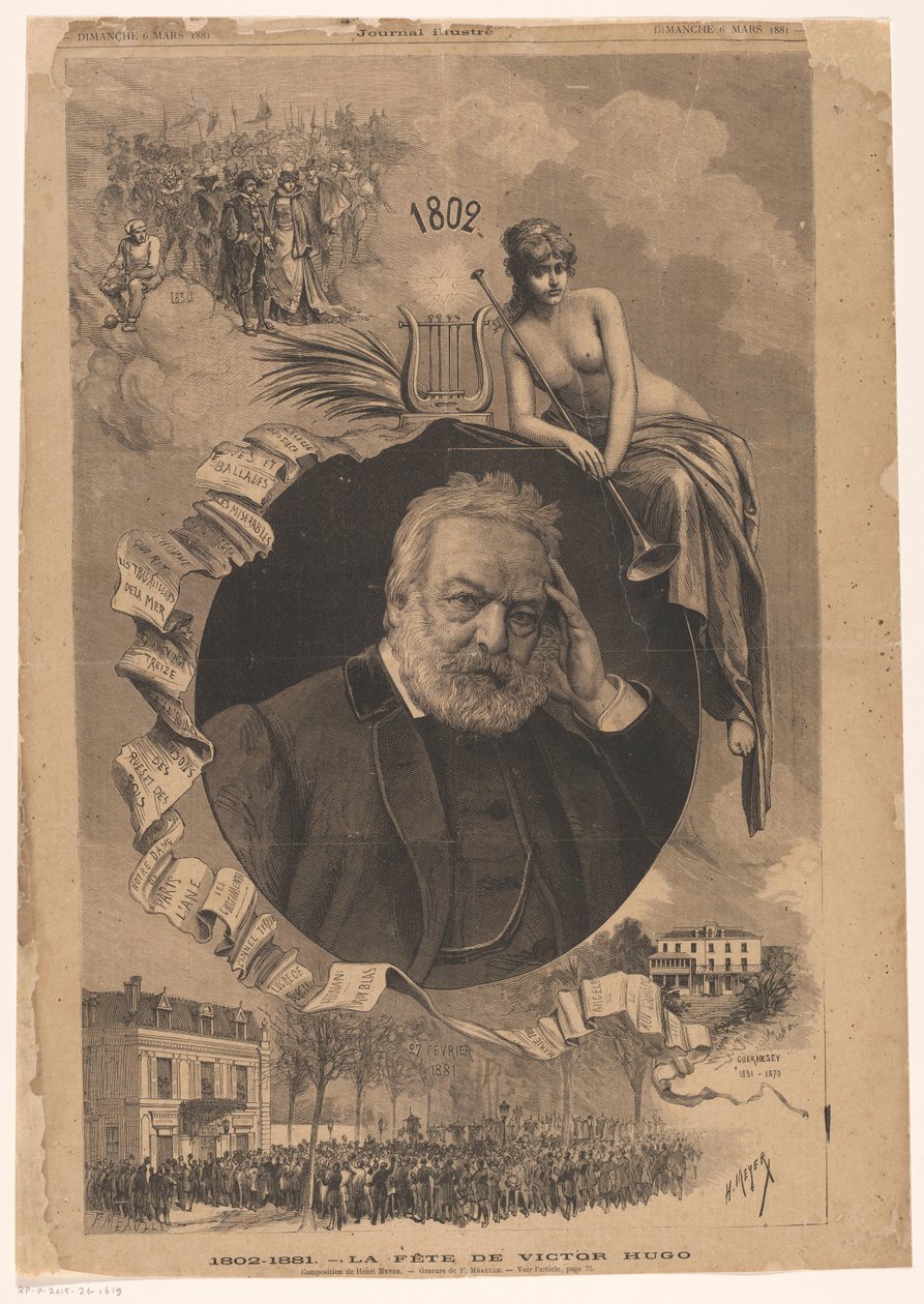 Portret af Victor Hugo 1802-1881 Victor Hugo
