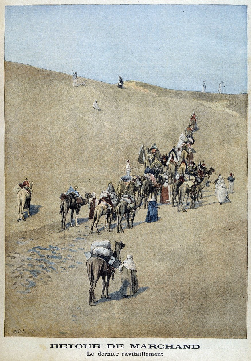 Return of the Mission Marchand: den sidste levering - i "" Le Petite Journal"" af 16/04/1899 af Fortune Louis Meaulle