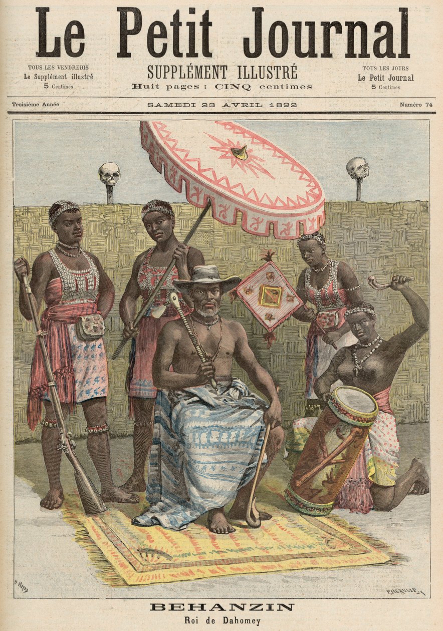 Behanzin (1844-1906) Konge af Dahomey, fra 