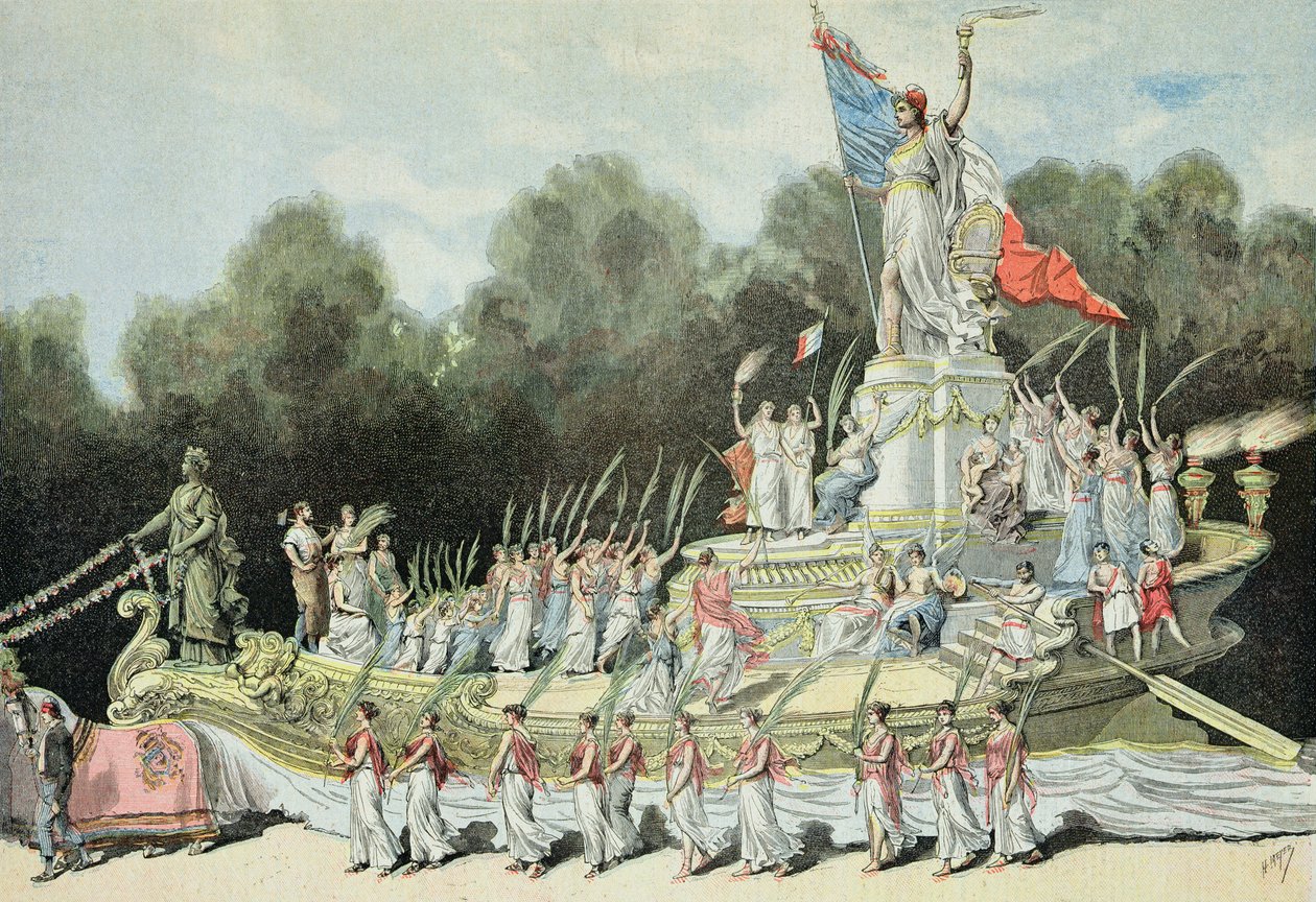 Vogn for Republikkens Triumf ved National Festival, 22. september 1892, fra 
