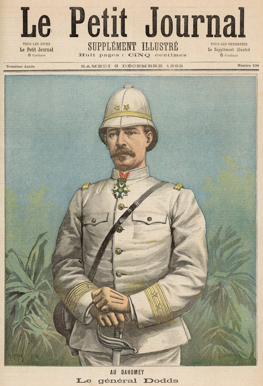 General Alfred Amedee Dodds (1842-1922) i Dahomey, fra "Le Petit Journal", 3. december 1892 af Fortune Louis Meaulle and Henri Meyer