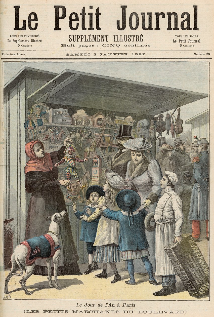 Nytårsdag i Paris: The Little Stalls on the Boulevard, cover af 